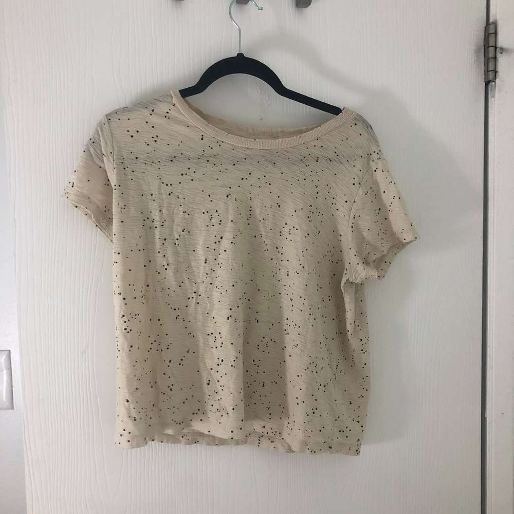 Nation LTD Speckled Cream Short Sleeve Tee